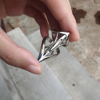 Bague Alien VAF Entièrement Polie en Acier Inoxydable