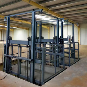 Riel de plomo de cadena hidráulica de servicio pesado, elevador de carga barato de 2 pisos eléctrico pequeño usado - Product Image 1