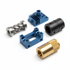 High Quality Metal CNC Parts Titanium Alloy Steel Brass Custom Machining 5 Axis Milling EDM Cutting <b>Fabrication</b> Components - Product Image 1