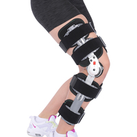 Attelle d'immobilisation du genou réglable et confortable en alliage de zinc Taijie TJ-KM005 avec fermeture auto-agrippante pour la rééducation de l'arthrose