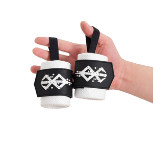 สายรัดข้อมือยกน้ำหนักแบบปรับได้ รุ่นใหม่ สไตล์โลโก้สั่งทำ สำหรับออกกำลังกาย ฟิตเนส เพาเวอร์ลิฟท์ ช่วยพยุงข้อมือ ฝึกซ้อม ยกน้ำหนัก - Product Image 2