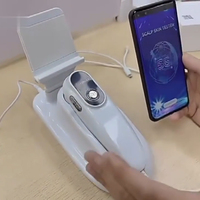 Analyseur de cuir chevelu portable USB, détecteur de cuir chevelu, analyseur de peau à double sonde 50X 200X, appareil d'analyse du cuir chevelu pour salon de beauté