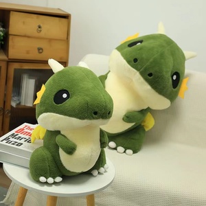Nouvelle Coussinette Dragon Volant Mignon et Grosse, Peluche Dragon Vert pour Enfants - Product Image 1