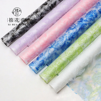 Papier d'emballage floral semi-transparent Xihuanong Floral Forest, style frais, feuille pour bouquet DIY, fournitures de fleuriste en gros