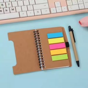 Wholesale <b>Sticky</b> <b>Notes</b> logo Customized Notebook Promotional Notebooks Simple Design with Pen and PE Sticker - Product Image 3