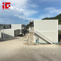Bâtiment de bureau modulaire préfabriqué en acier pliable - Écologique, installation rapide, espace de travail temporaire étanche