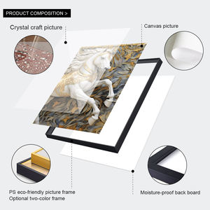 Peinture sur toile directe d'usine, art mural, effet 3D, impression de cheval, affiche, décoration intérieure personnalisée, peinture murale - Product Image 4