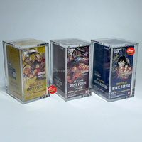 Boîte de protection en acrylique magnétique de 6 mm d'épaisseur avec protection UV pour cartes One Piece japonaises, vente en gros SHP