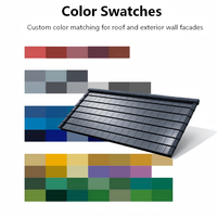 Tuiles solaires BIPV à double vitrage 3,2 mm, technologie CdTe, 18W haute efficacité, panneaux de toiture 370x480mm, cellules 300x400mm, légers