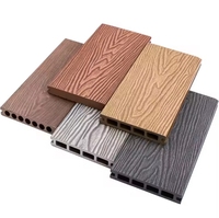 Hot-slae Platelage en bois composite en plastique creux Planchers de terrasse en WPC extérieurs imperméables