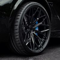1 pièce, jantes en alliage forgé personnalisées 22x10.5J ET28 5x112 style XHE, noir mat, légères, 6061-T6, concaves profondes, X5M F95