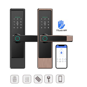 ANG Nouveau Style Sécurité Électronique Numérique Tuya Wifi Cerraduras Inteligente Serrures De Porte Intelligentes D'empreintes Digitales - Product Image 2