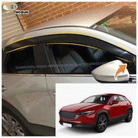 Visera de ventana PMMA de inyección para MAZDA 2019 + visera de ventilación Deflector de protección contra la lluvia cortavientos