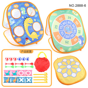 Jeu de lancer de sacs de sable pour bébés, portable, double face, pliable, pour l'extérieur, avec sacs de sable en forme d'animaux pour enfants - Product Image 6