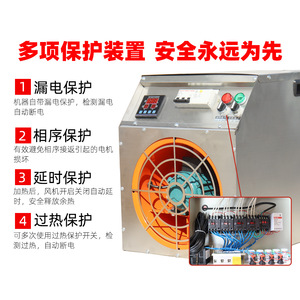 Calentador Eléctrico de Acero Inoxidable con Elemento Calefactor PTC, Control Digital y Termostato Ajustable para Taller, Invernadero y Agricultura - Product Image 5