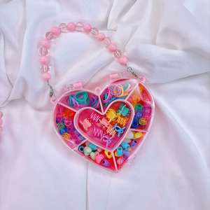 Mylulu Cadeau pour les filles de la maternelle dans une boîte-cadeau Accessoire pour cheveux pour filles Perles Diy Set Hair Clip and Headpiece with Hanger - Product Image 4