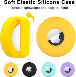 Étui en silicone écologique style dessin animé pour localisateur anti-perte compatible avec le réseau Apple Find My, housse étanche pour colliers de chat et de chien - Product Image 3