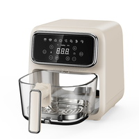 Friteuse à air intelligente Aifa 4L avec fonctions numériques, four à air chaud en forme de tambour, écran tactile LED, contrôle de la cuisson, friteuse profonde