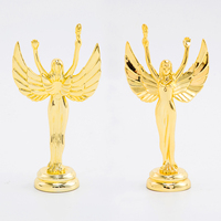 Figura Decorativa de Plástico Dorado con Forma de Diosa, Ángel o Dios, Recuerdo, Trofeo, Accesorio GZ47, Superventas