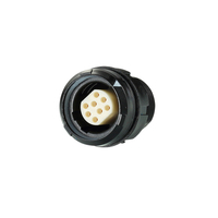 Conector Hembra de Plástico de 8 Pines para Montaje en Panel, Adaptador de Conector de Cable Cat5 para Transmisión de Señal con Arnés de Cables RJ45