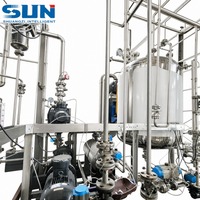 Système de distillation automatique de solvants avec tour de récupération d'alcool en acier inoxydable pour le traitement botanique