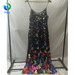 Vestido Maxi Estampado Playero de Verano Sheines, Vestido Cruzado con Cuello en V, Vestido Informal para Mujer, Ropa de Marca PKU - Product Image 5