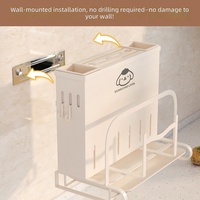 Étagère de rangement en acier au carbone, support pour planches à découper, couteaux et couverts, support pour couvercles de casseroles, organisateur de cuisine
