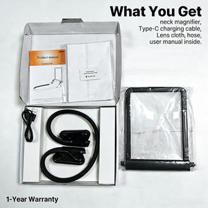 Lupa LED Multilente Ajustable, Recargable por USB, Gafas de Lectura para Personas Mayores, <span class=keywords><strong>Luz</strong></span> <span class=keywords><strong>Nocturna</strong></span> de Manos Libres - Product Image 5