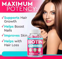 Dropshipping Marque privée Vegan Biotine Collagène Gommes pour Cheveux, Peau et Ongles Compléments à Haute Teneur en Vitamines