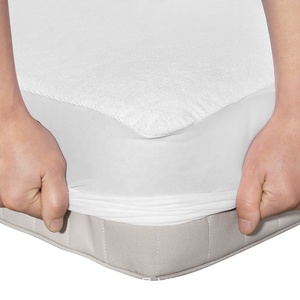 Protège-<span class=keywords><strong>matelas</strong></span> <span class=keywords><strong>imperméable</strong></span> en aluminium, sur-<span class=keywords><strong>matelas</strong></span> lisse, Style ajusté, couverture de lit - Product Image 3