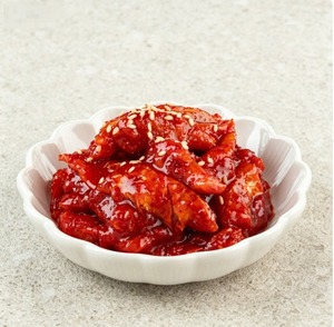 Ensalada de Pollock Picante, Dulce y Agridulce Coreana Myeongtae Hoe, Lista para Comer, Sashimi de Mariscos Banchan, 400g, Congelada, OEM - Product Image 3
