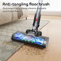 Aspirateur sans fil à forte puissance d'aspiration, aspirateur à bâton léger avec batterie de 2200 mAh, autonomie de 50 minutes, autoportant