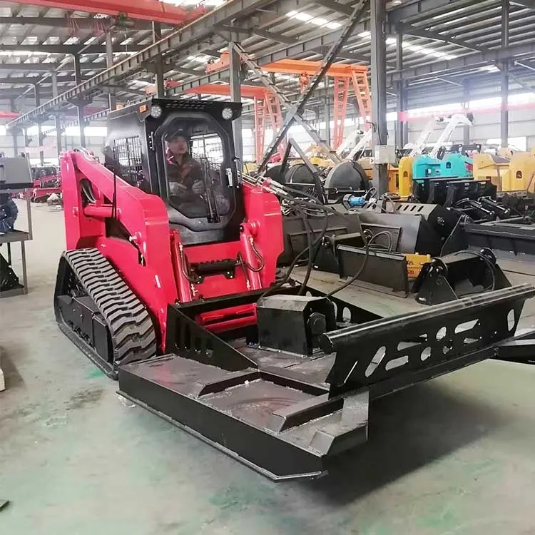 Giao hàng nhanh! Nhỏ gọn Skid chỉ đạo 75hp 100HP theo dõi loader bánh xe Skid Steer lật với cao Dump xô