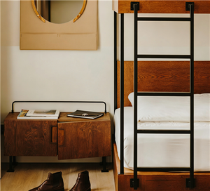 <span class=keywords><strong>Perchero</strong></span> de pie multifuncional con estructura metálica robusta, desmontable, acabado en bronce y cobre rojo. - Product Image 3