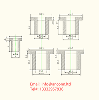 Oeillets en silicone de type T en PVC à performance optimale Boucle de câble de retenue en EPDM durable Joint de bonde dynamométrique en caoutchouc industriel NBR