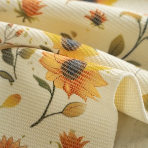 <span class=keywords><strong>Camino</strong></span> <span class=keywords><strong>de</strong></span> <span class=keywords><strong>Mesa</strong></span> con Estampado Botánico <span class=keywords><strong>de</strong></span> Girasoles, Palmeras y Margaritas, con Flecos, Resistente al Calor y a los Arañazos, Decoración para el Hogar - Product Image 6