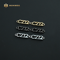 Étiquette métallique personnalisée HONMEO OEM & ODM pour vêtements et jeans, plaque logo en métal, étiquette en alliage de zinc, logo de créateur sur mesure