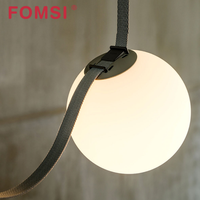 FOMSI-Lampe sphérique à ruban conducteur magnétique pour éclairage de ceinture à LED pour intérieur