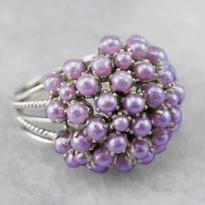 Anello Vintage con Design a Bouquet di Fiori, Anello Classico da Donna - Product Image 5