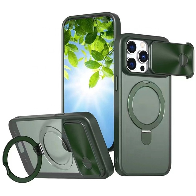 Magnetic Bracket Mobile Phone Protective Cover Funda Case for iPhone 11 12 Mini 13 14 Plus 15 16 Pro Max
