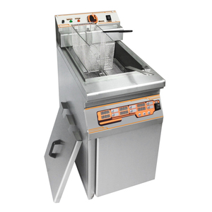 <span class=keywords><strong>Friteuse</strong></span> commerciale à gaz et électrique en acier inoxydable avec panier d'une capacité de 6L pour équipement de cuisine de restaurant - Product Image 3