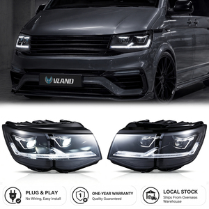 ชุดไฟหน้า VLAND อัพเกรดเป็น LED สำหรับรถยนต์ Volkswagen Transporter Multivan <span class=keywords><strong>Caravelle</strong></span> T6 ปี 2015 2016 2017 <span class=keywords><strong>2018</strong></span> 2019 - Product Image 1
