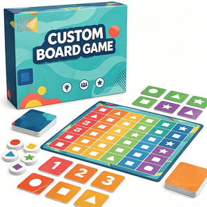 ขายตรงจากโรงงาน ผู้ผลิตเกมกระดานแบบกำหนดเอง เกมกระดาษพกพา โรงงานพิมพ์โลโก้ รับผลิตเกมการ์ดแบบ OEM - Product Image 1