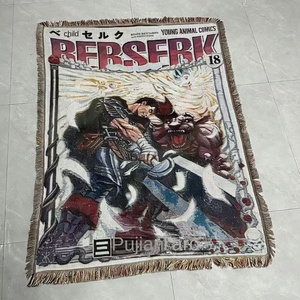 Tapiz de Anime Personalizado OEM/ODM, Tapiz de Jacquard Tejido de Poliéster y Algodón con Diseño de Berserk, Manta para Sofá, Decoración para Sala de Estar - Product Image 6
