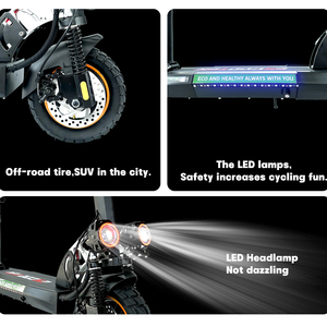 Scooter Eléctrico Todoterreno de 10 Pulgadas, 48V 13Ah 16Ah, L10 L10Pro, Plegable, para Adultos, Entrega Rápida, en Stock, desde Almacén en EE. UU. - Product Image 3