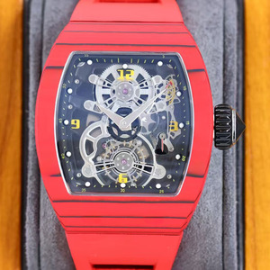 Reloj de pulsera para hombre Modern Master, nuevo diseño artesanal de lujo, con reserva de marcha, tourbillon, fibra de carbono, caucho, resistente al agua 50 bar - Product Image 1