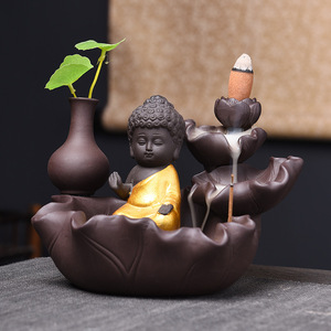 Ornements en céramique de luxe légers et modernes à texture de ligne ornements en style nordique pour la décoration intérieure - Product Image 5