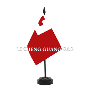 Bandera de Escritorio de Sao <span class=keywords><strong>Tome</strong></span> y Príncipe, Mini Bandera de Mesa con Base Negra, Bandera Decorativa de Poliéster para Oficina y Hogar - Product Image 5