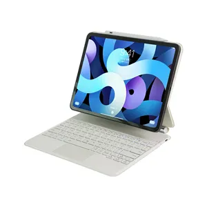 New Coming Magic Wireless Keyboard Leather Case Trackpad For IPad 10.9 Pro 11 Inch With Colorful Backlight Mousepad