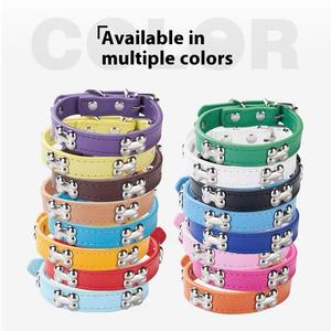 <span class=keywords><strong>Collar</strong></span> ajustable de lujo con diseño de hueso sólido de cuero PU para perros y gatos con decoración de cinta suave suministros transfronterizos para mascotas al por mayor - Product Image 3